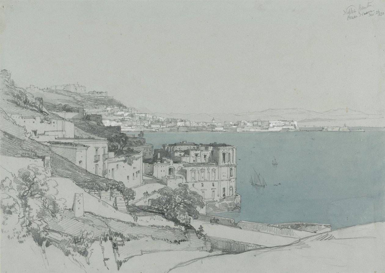 Naples from the Strada Nouva, Nov.26, 1830 by James Duffield Harding