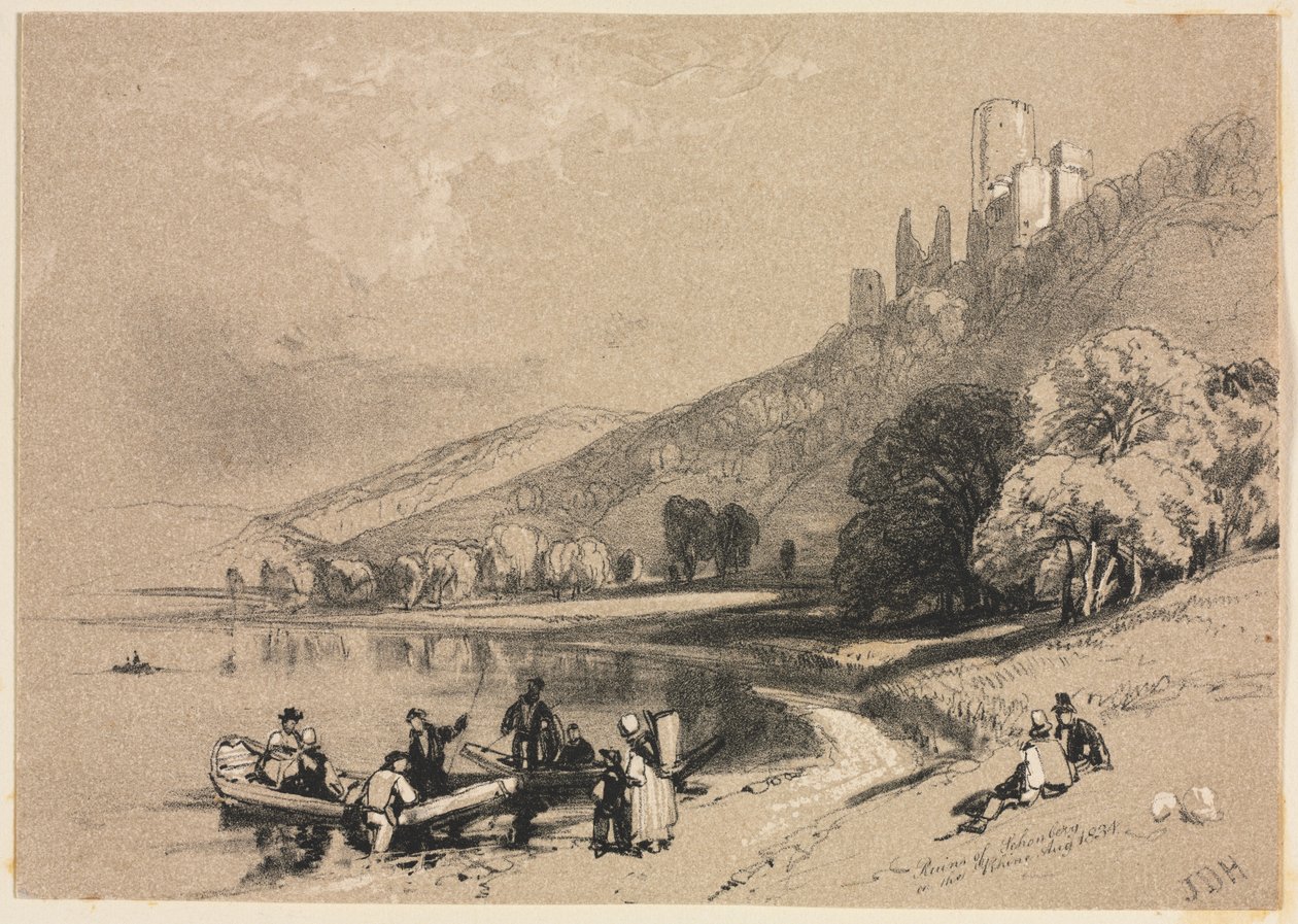 Ruins of Schonberg on the Rhine by James Duffield Harding