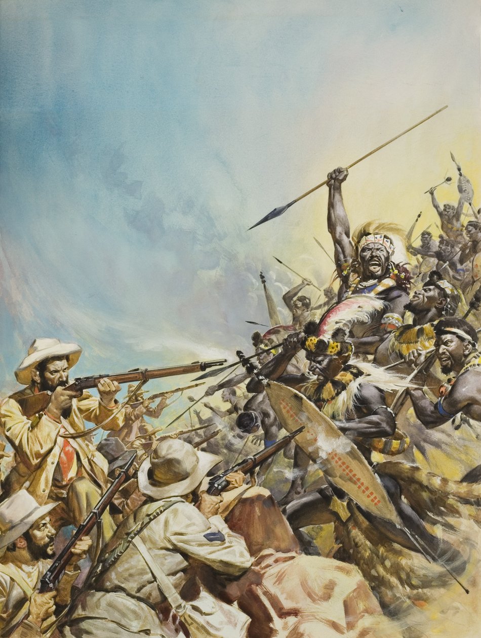 Boers Fighting Natives by James Edwin McConnell