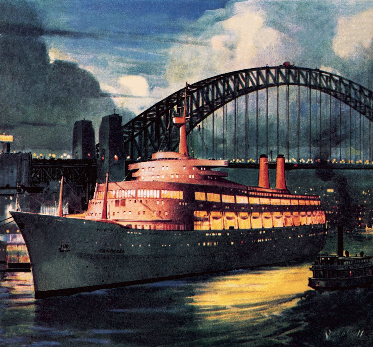 SS Canberra by James Edwin McConnell