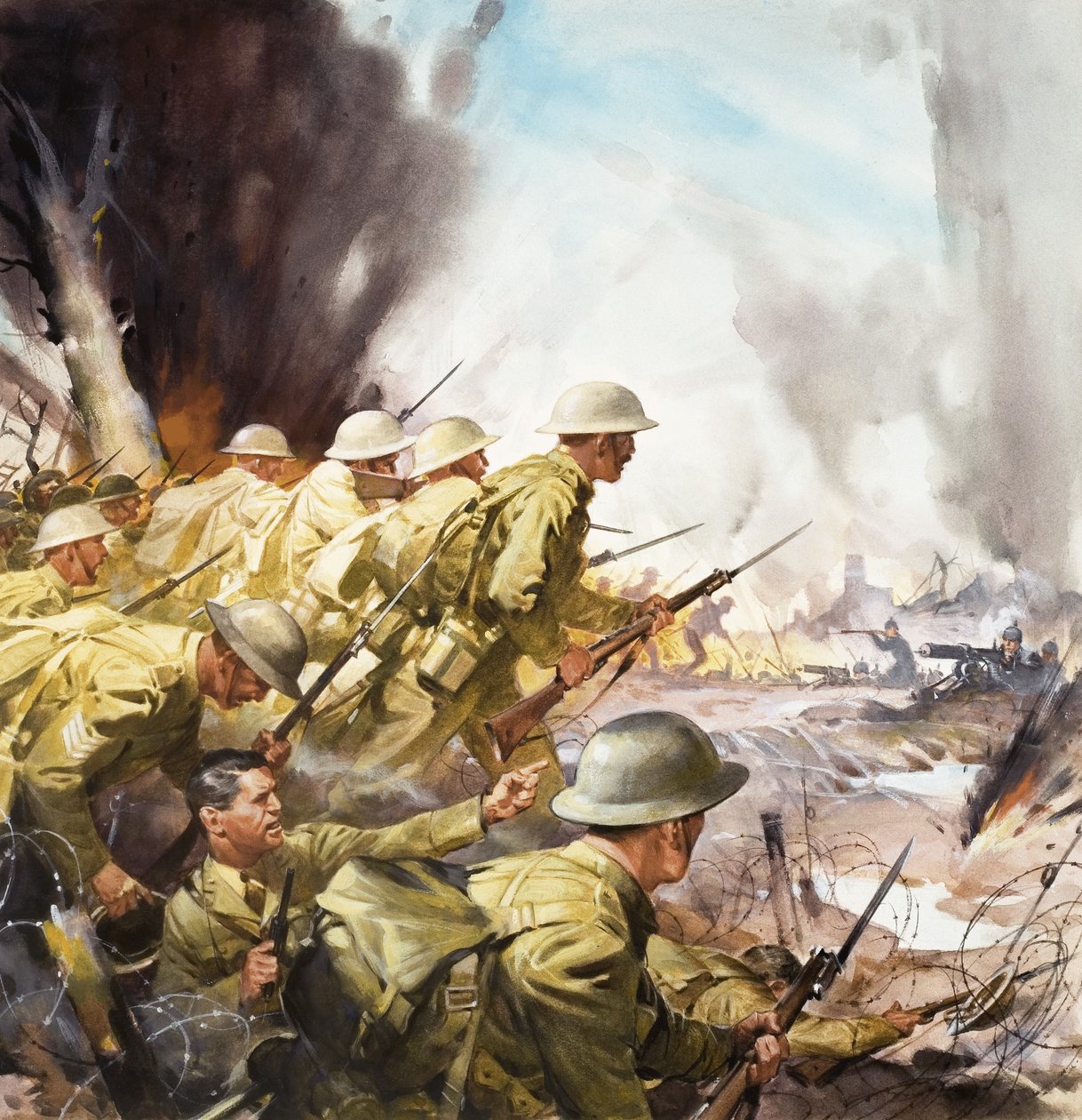 The Slaughter on the Somme by James Edwin McConnell