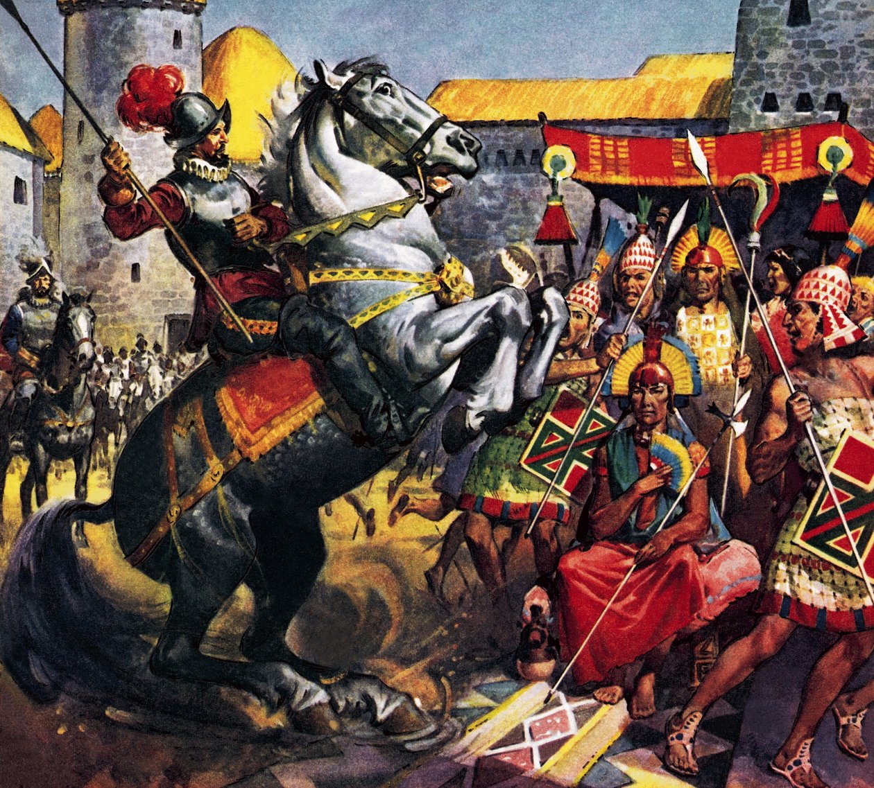 The Spaniard and the Inca Chief by James Edwin McConnell
