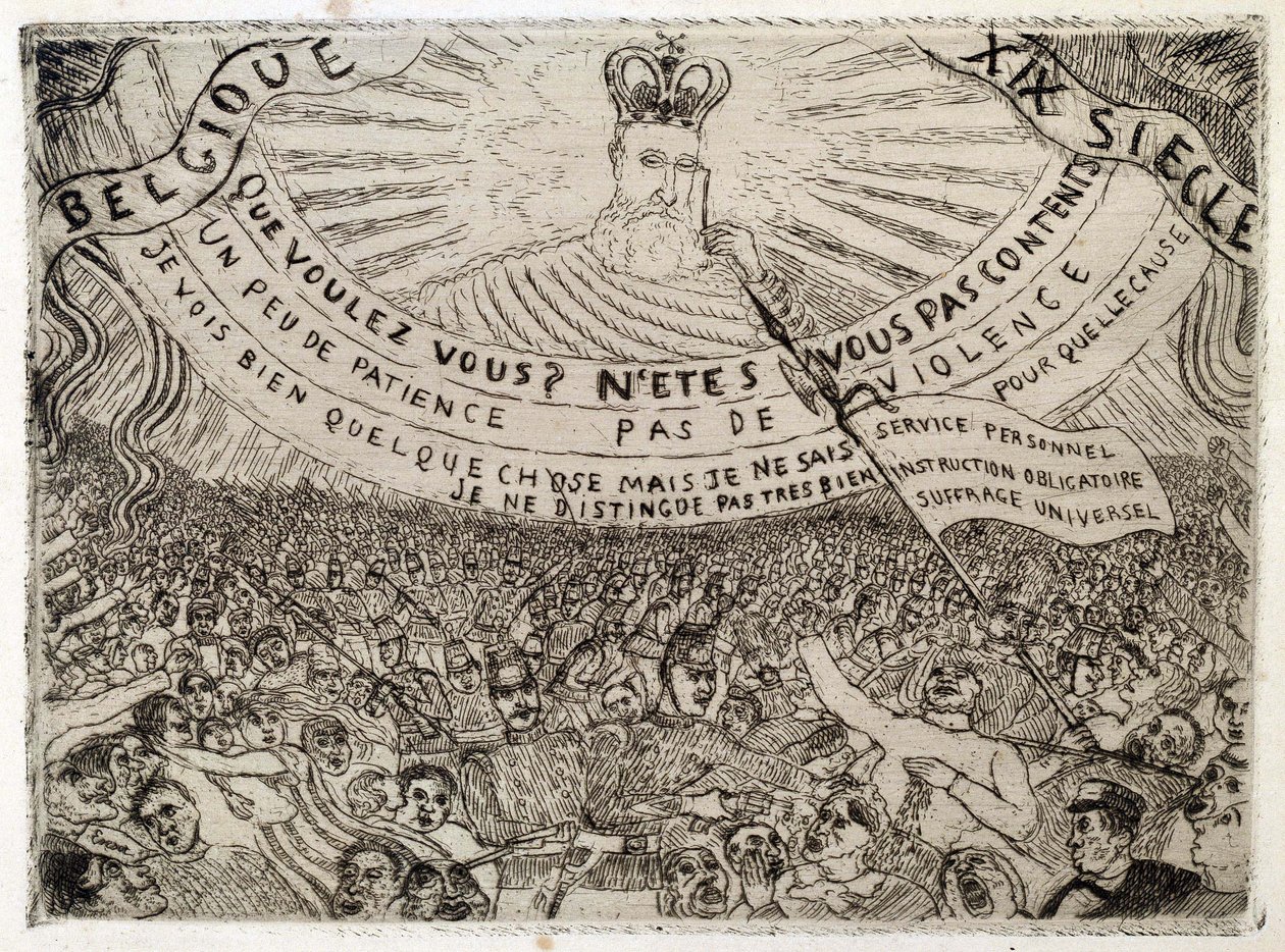 Belgium in the 19th Century by James Ensor