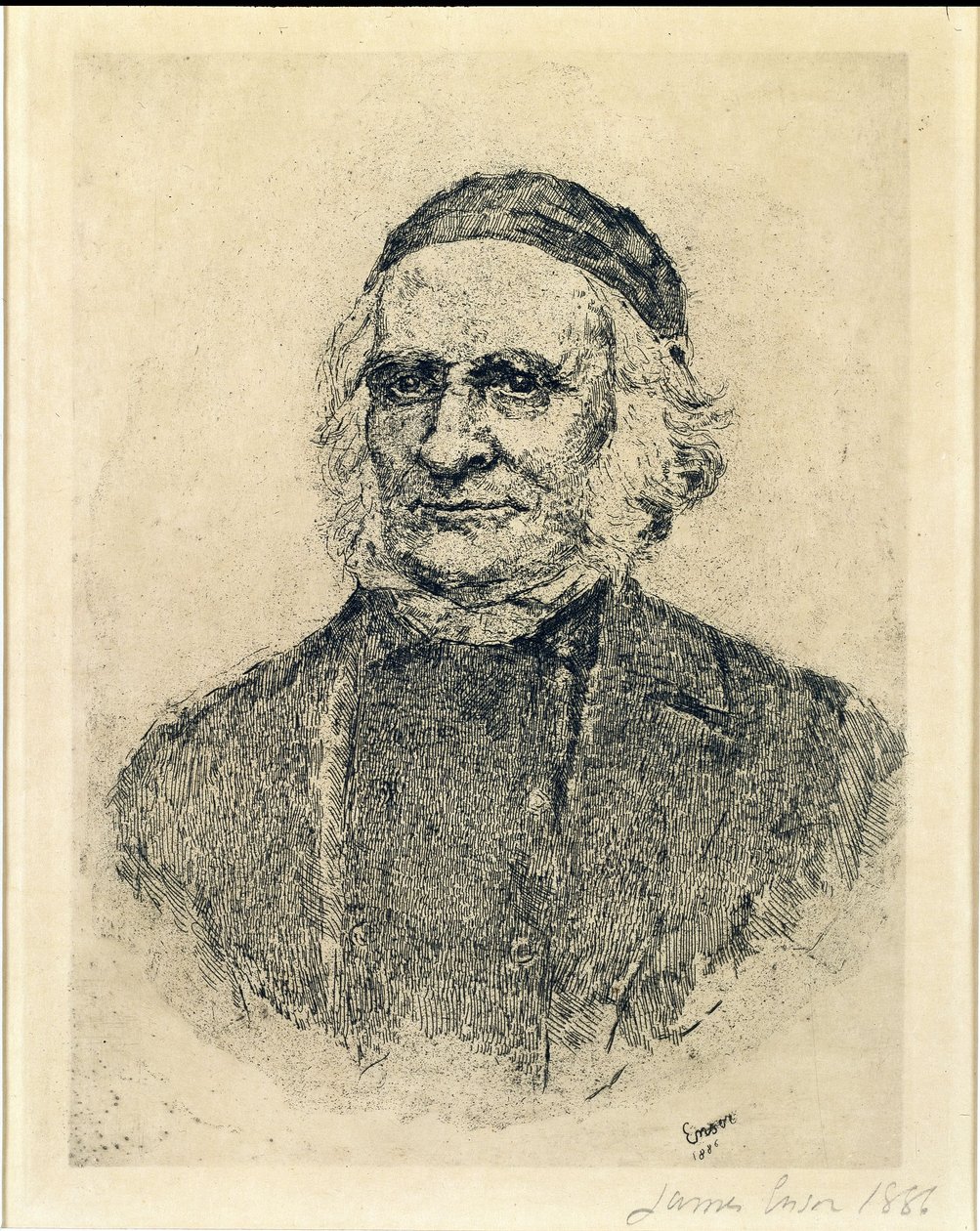 The Scandinavian Mycologist Elias Magnus Fries by James Ensor