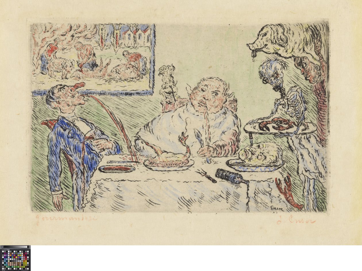 Gluttony by James Ensor