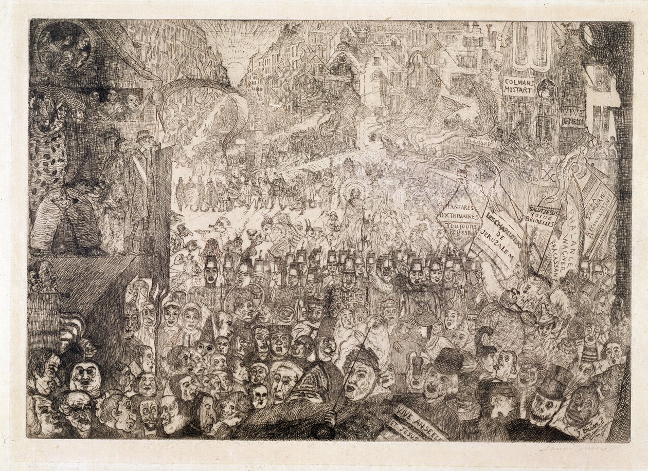 The Entry of Christ into Brussels by James Ensor