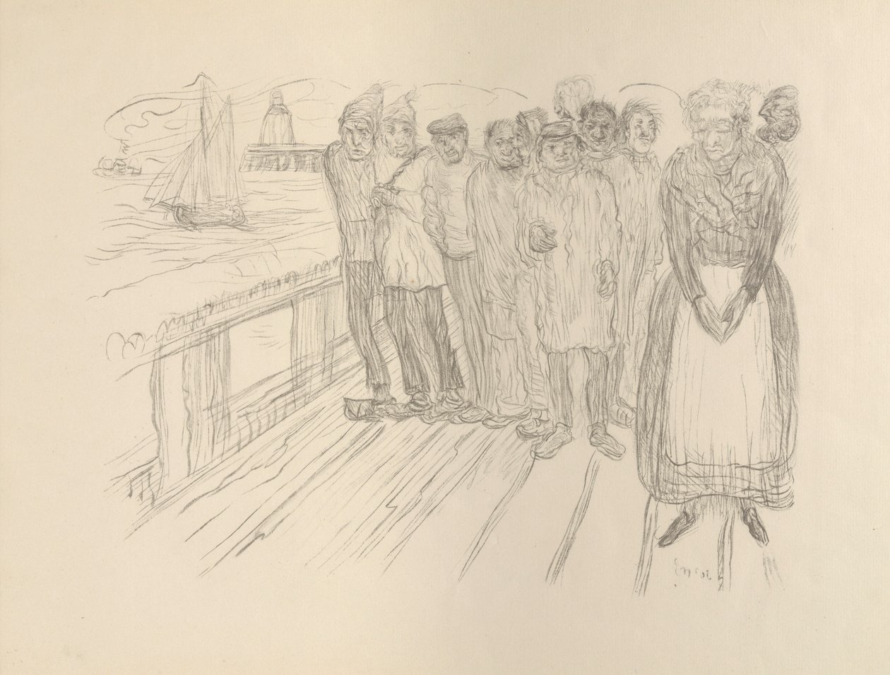 The Fishermen (The Wretched) by James Ensor