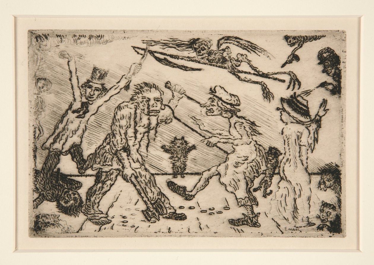 Wrath, from the Portfolio The Deadly Sins by James Ensor