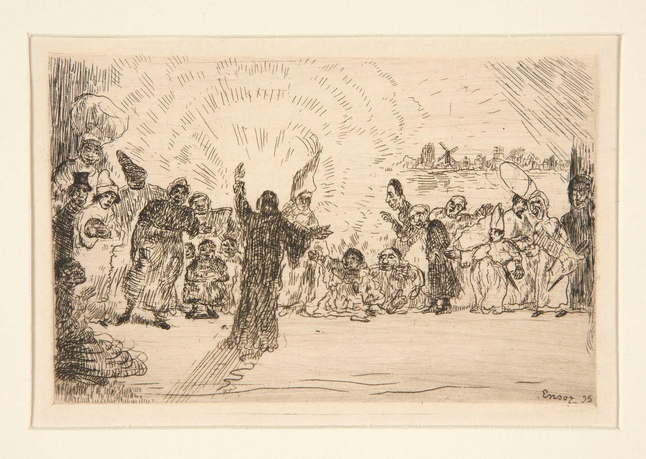 Christ and the Beggars by James Ensor