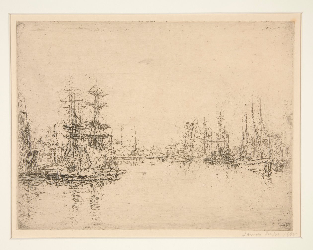 The Main Dock, Ostend by James Ensor