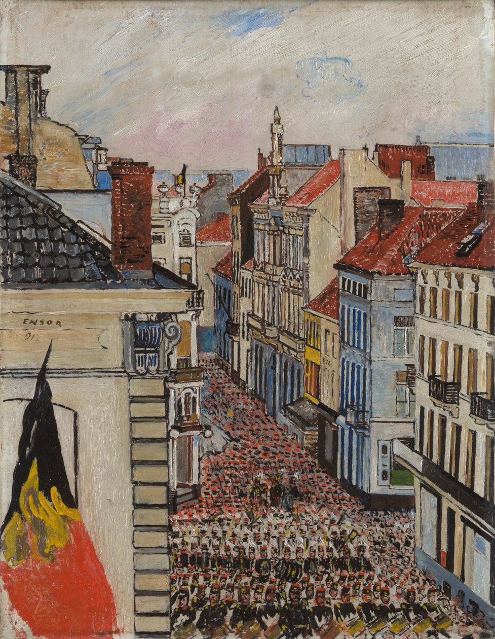 Music in Vlaanderenstraat by James Ensor