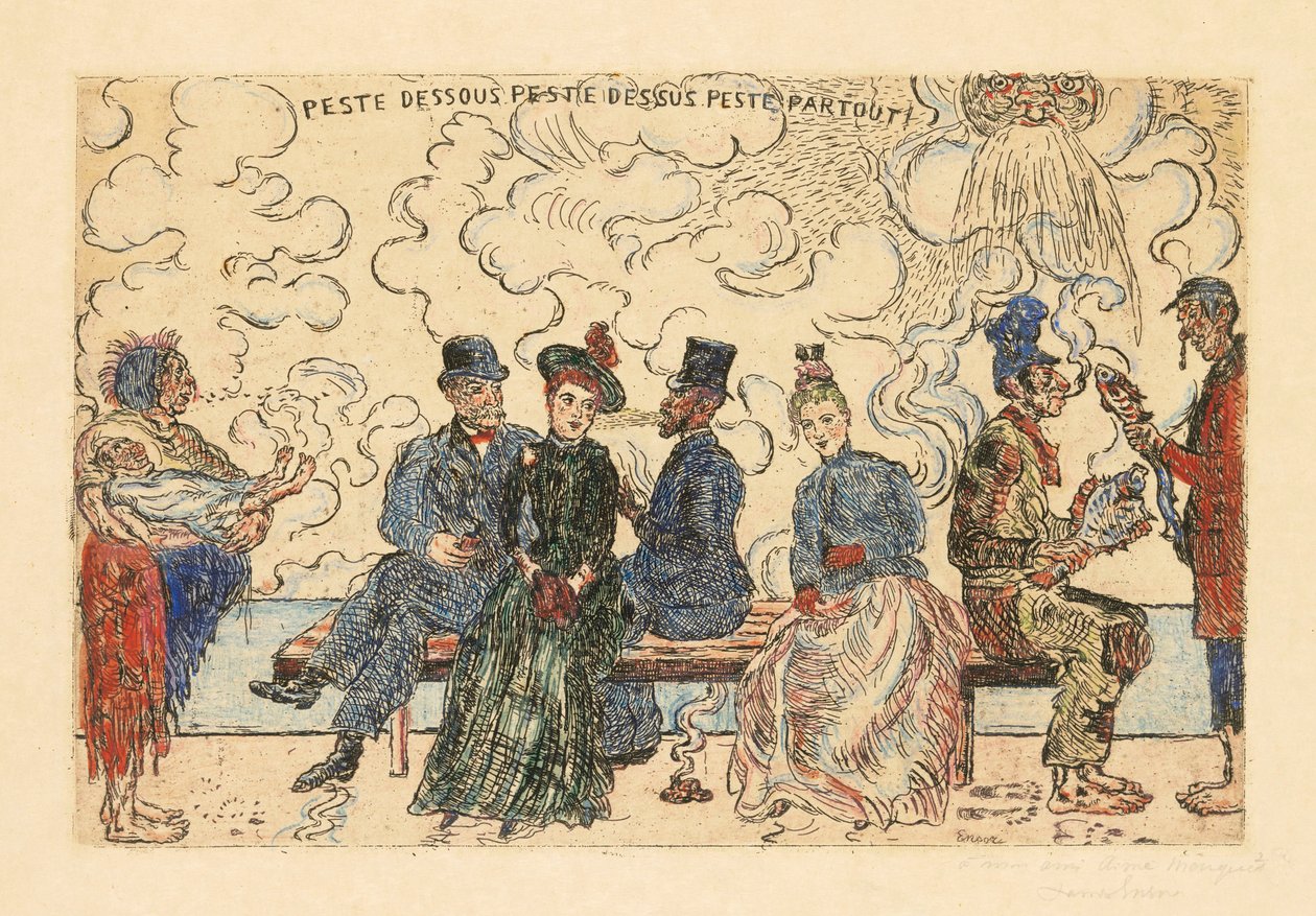 Pollution under, Pollution above, Pollution everywhere by James Ensor