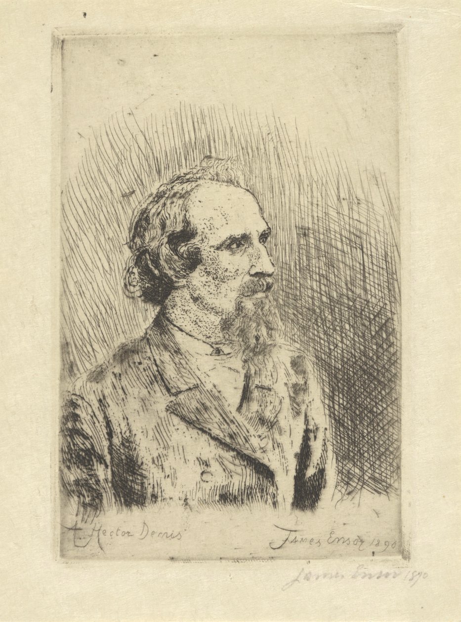 Portrait of Hector Denis by James Ensor