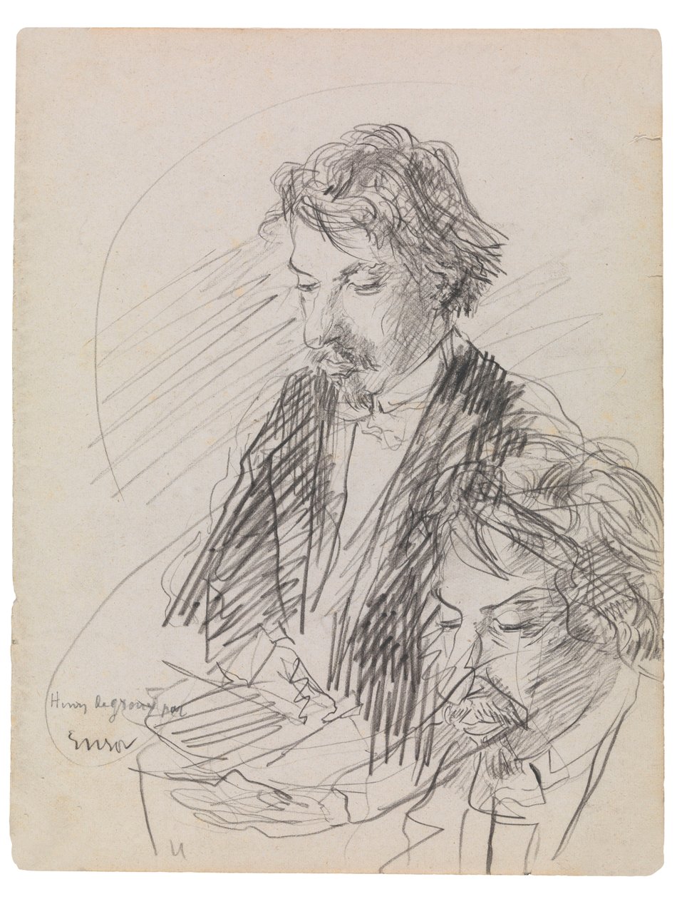 Portrait of the Artist Henry De Groux by James Ensor