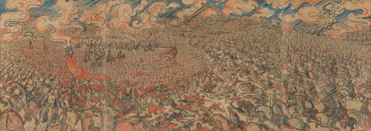 The Cuirassiers at Waterloo by James Ensor