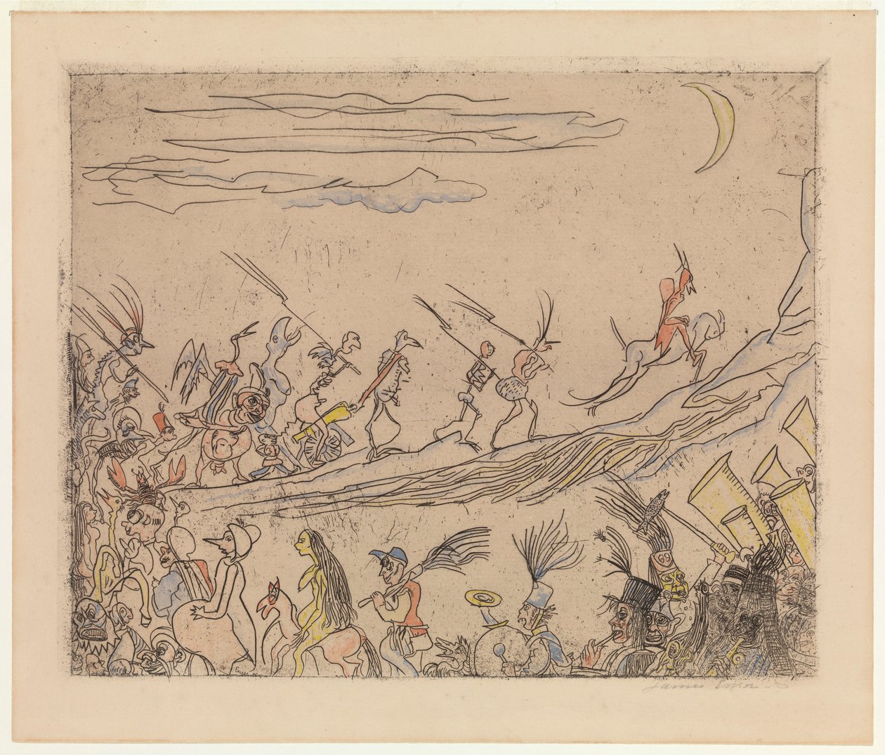 The Infernal Cortege, c.1887 by James Ensor