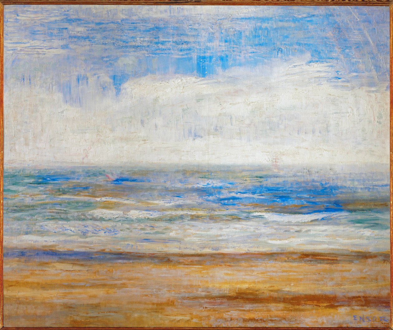 The Beach of Oostende, Belgium by James Ensor
