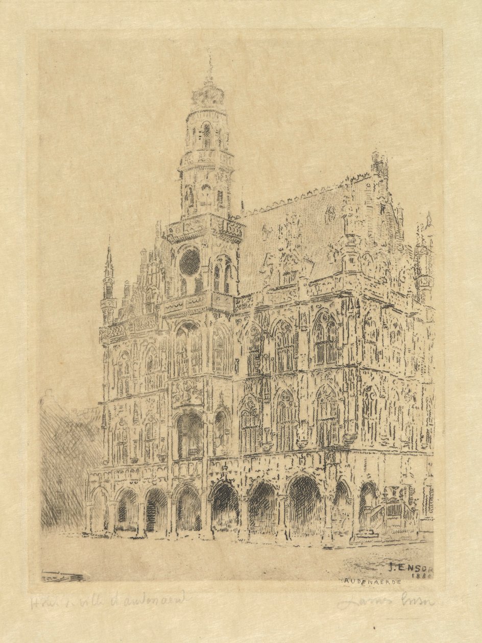 Town Hall of Oudenaarde by James Ensor