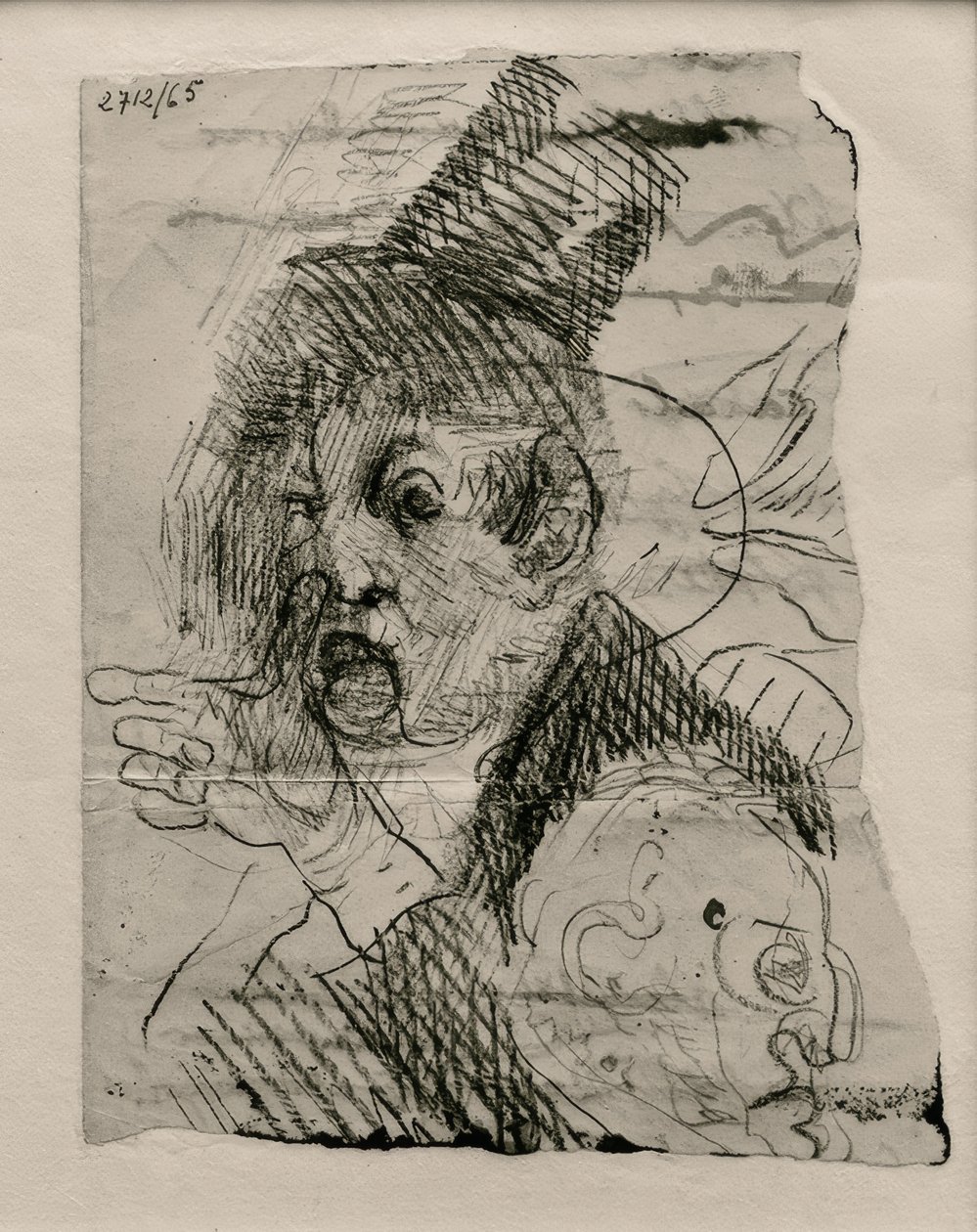 Two Heads and a Hand by James Sidney Ensor