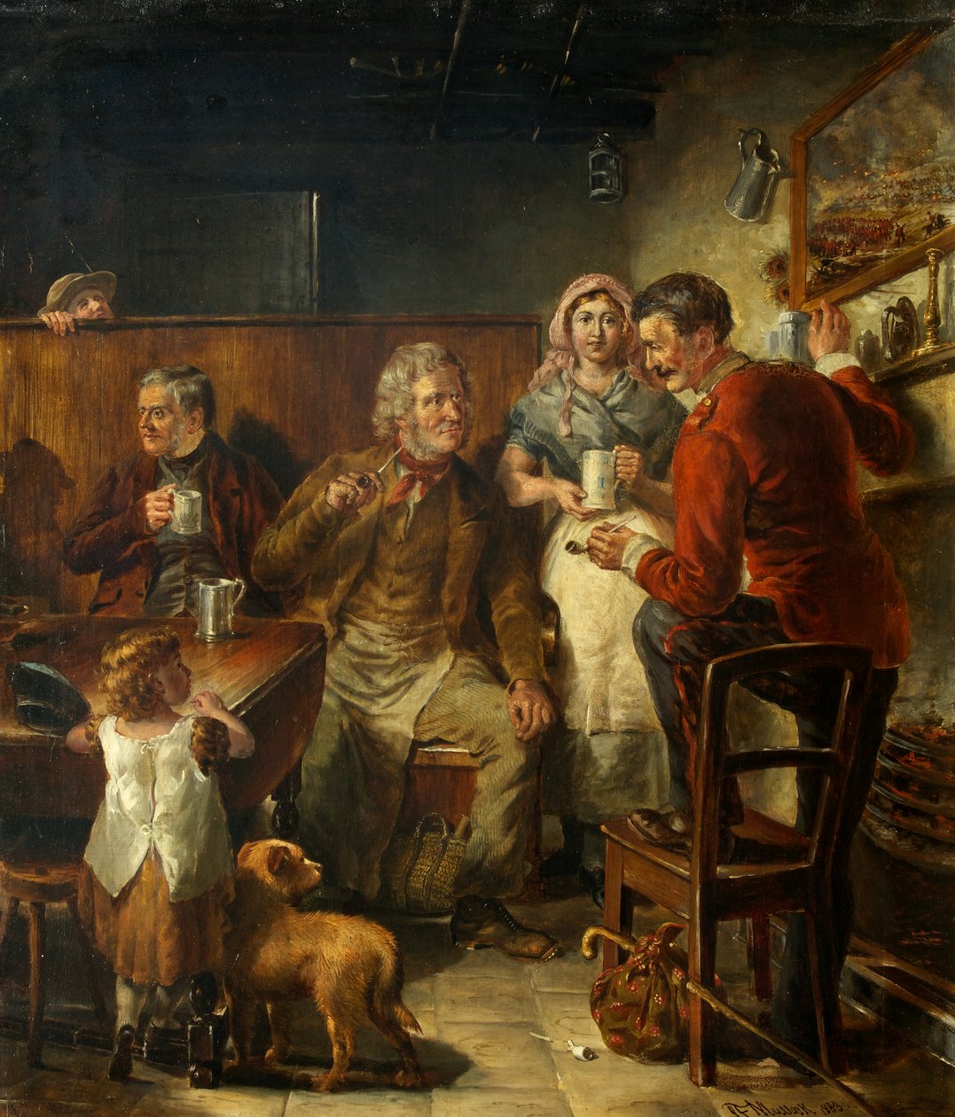 A Tavern Scene by James Flewitt Mullock