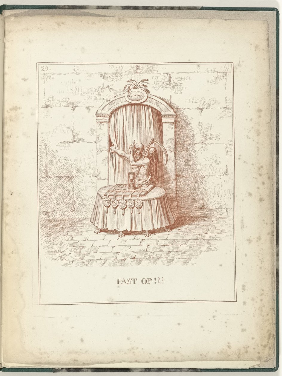 Father Time at the Gate to the Future, 1795 by James Gillray (possibly)