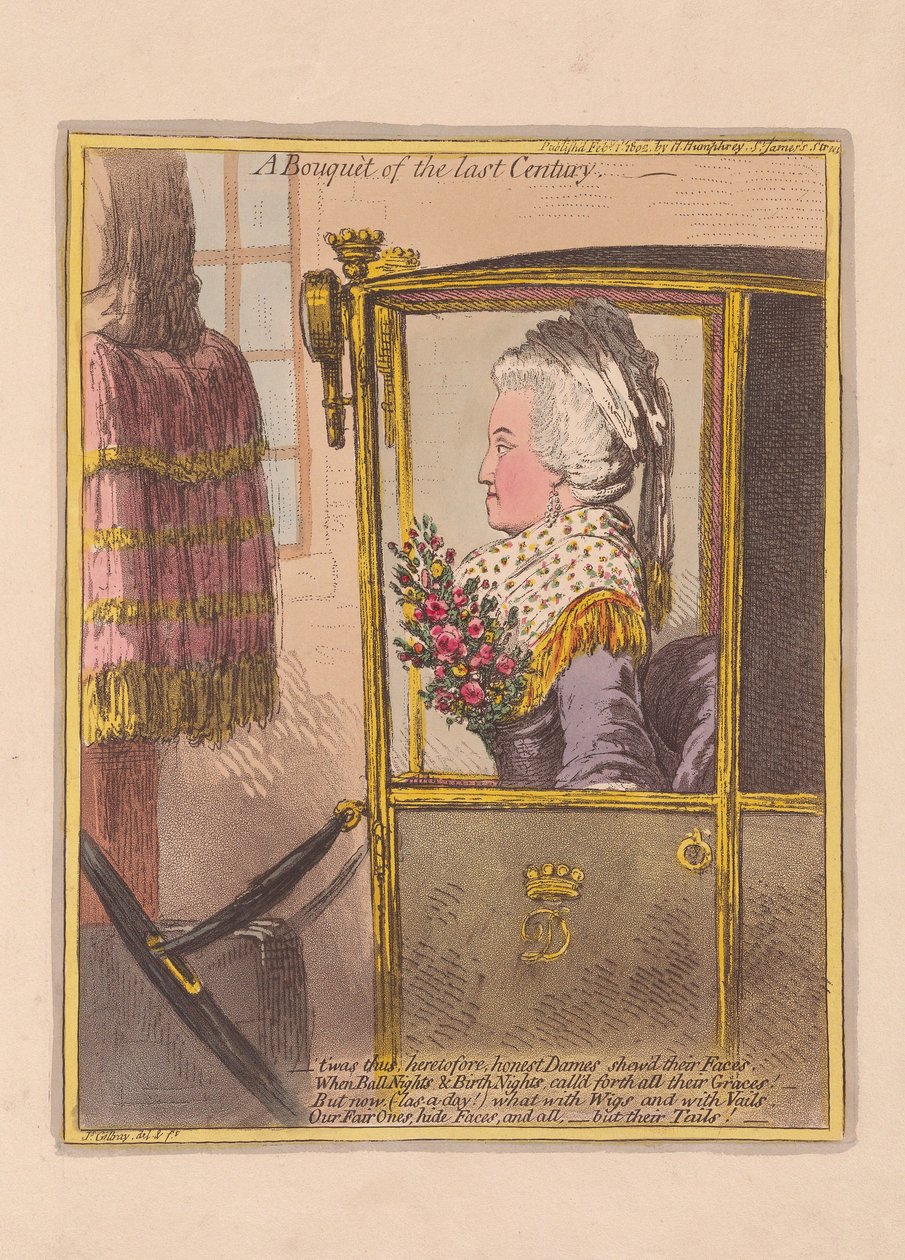 A Bouquet of the Last Century by James Gillray