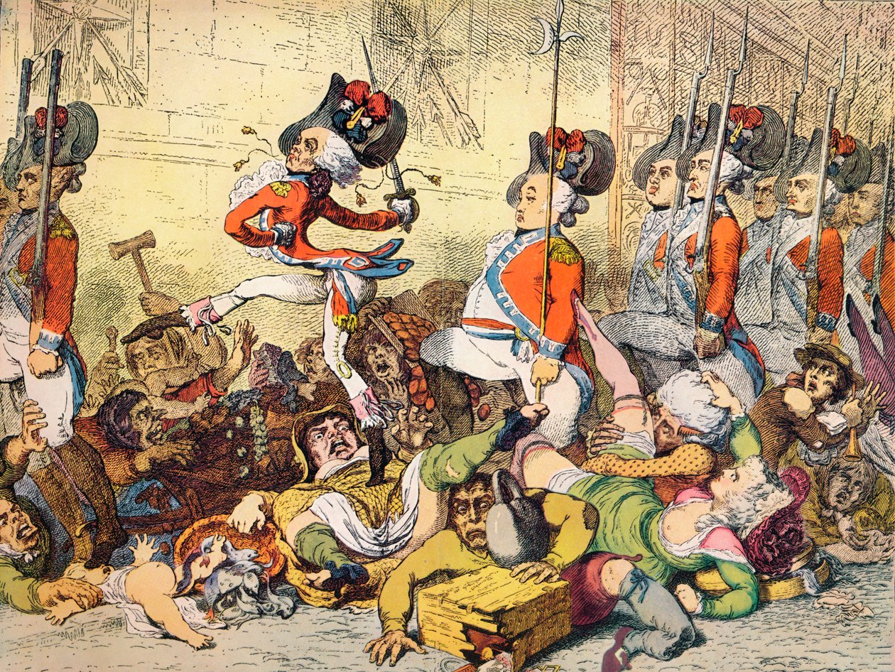 A March to the Bank by James Gillray