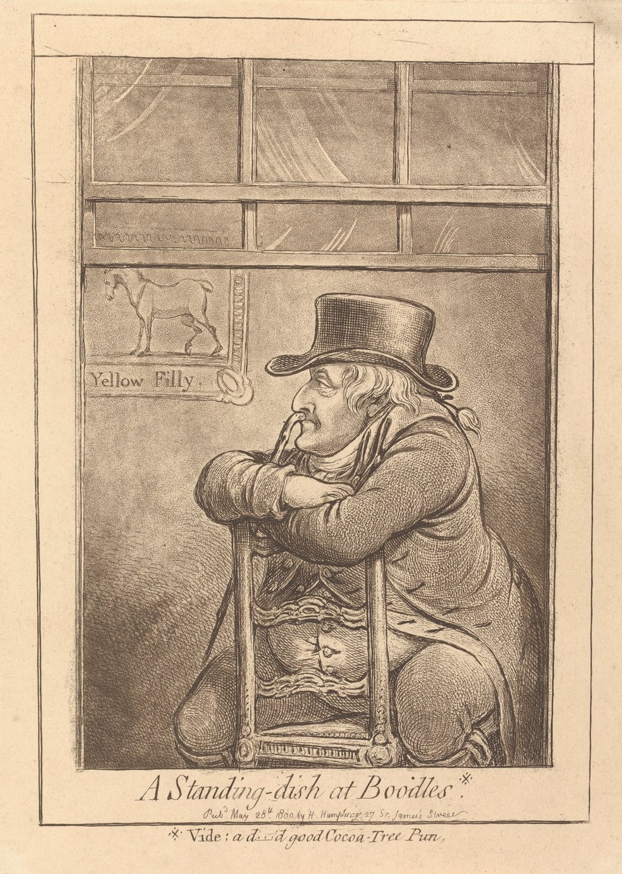 A Standing-dish at Boodles by James Gillray