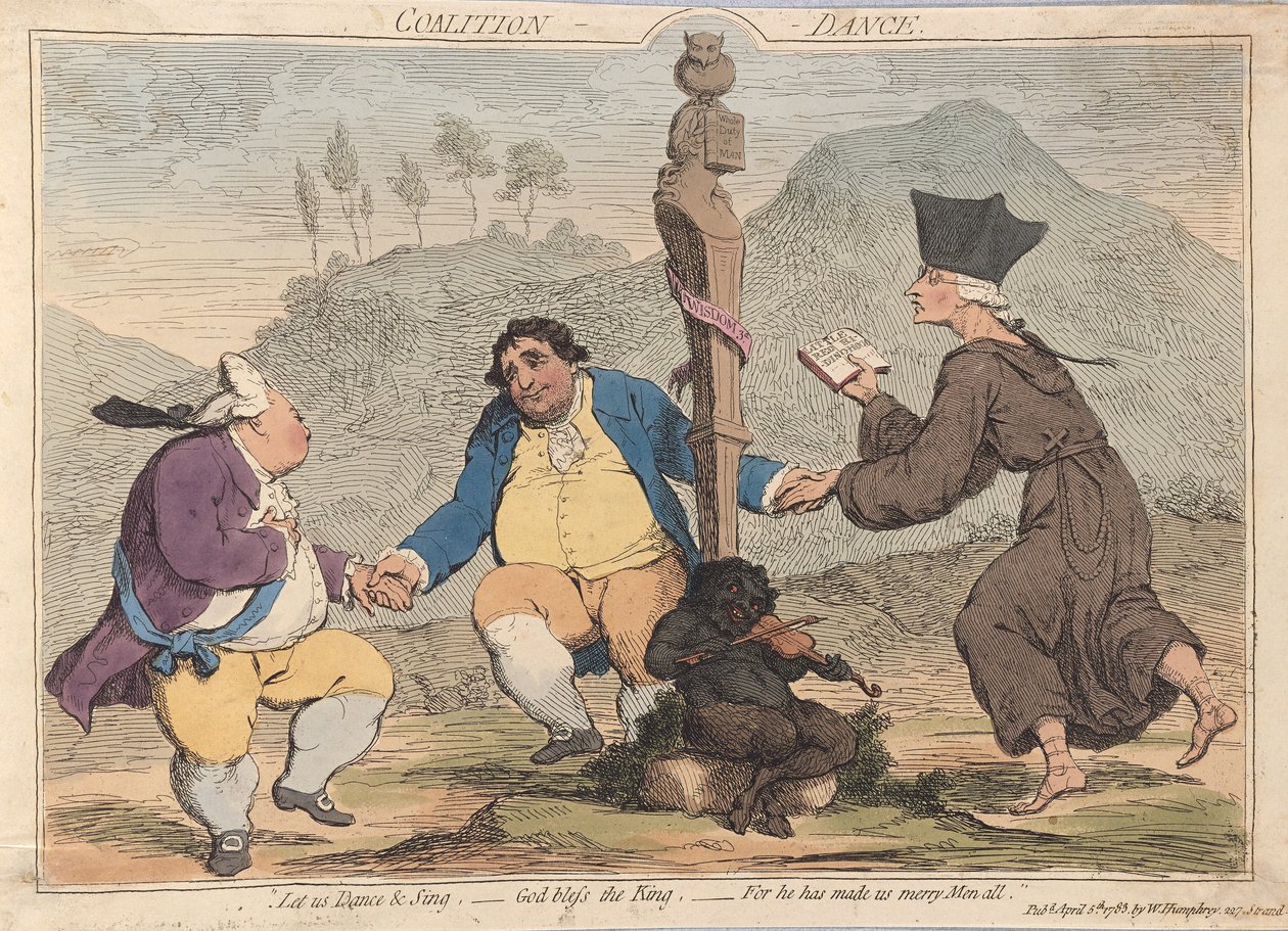 Coalition Dance by James Gillray