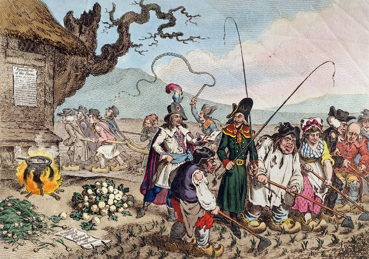 Consequences of a Successful French Invasion, or We Teach the English Republicans to Work by James Gillray