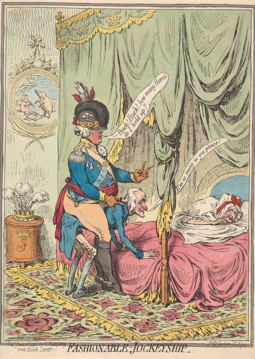 Fashionable - Jockeyship by James Gillray