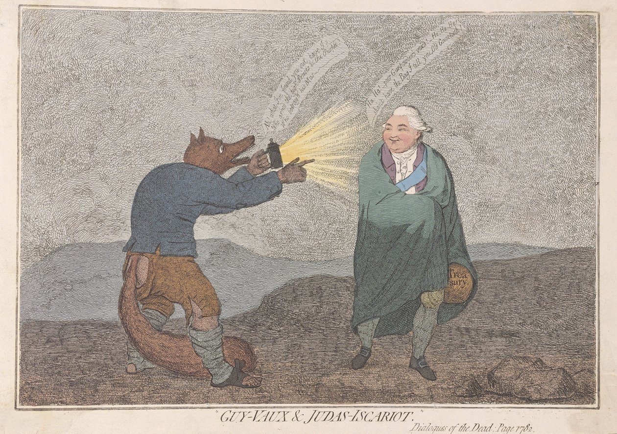 Guy-Vaux and Judas-Iscariot by James Gillray