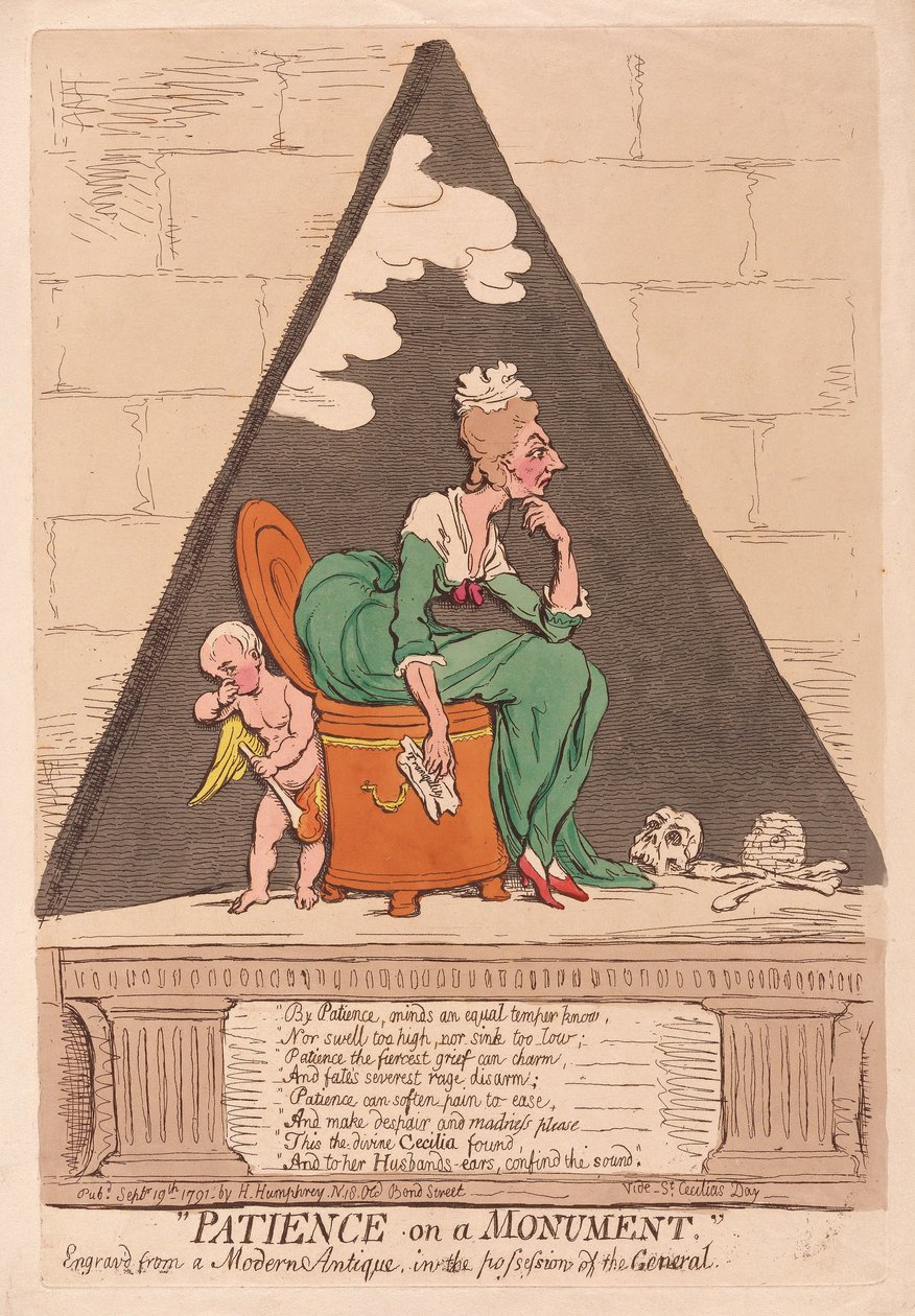Patience on a Monument by James Gillray