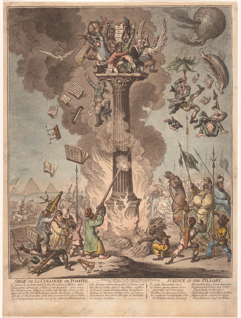 Caricature of the French Expedition to Egypt, 1799 by James Gillray