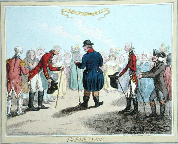 The Esplanade, published by Hannah Humphrey in 1797 by James Gillray