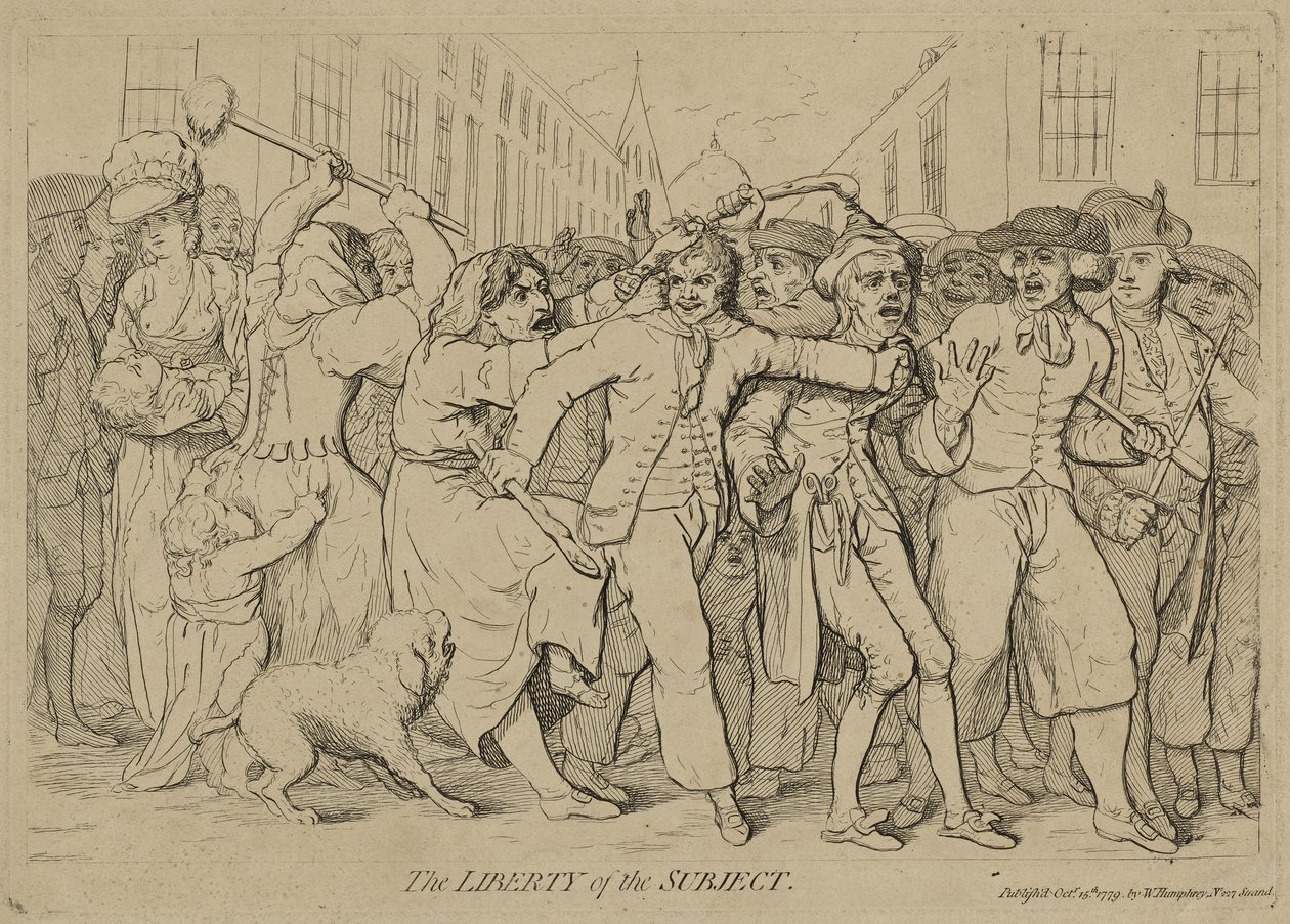 The Liberty of the Subject by James Gillray