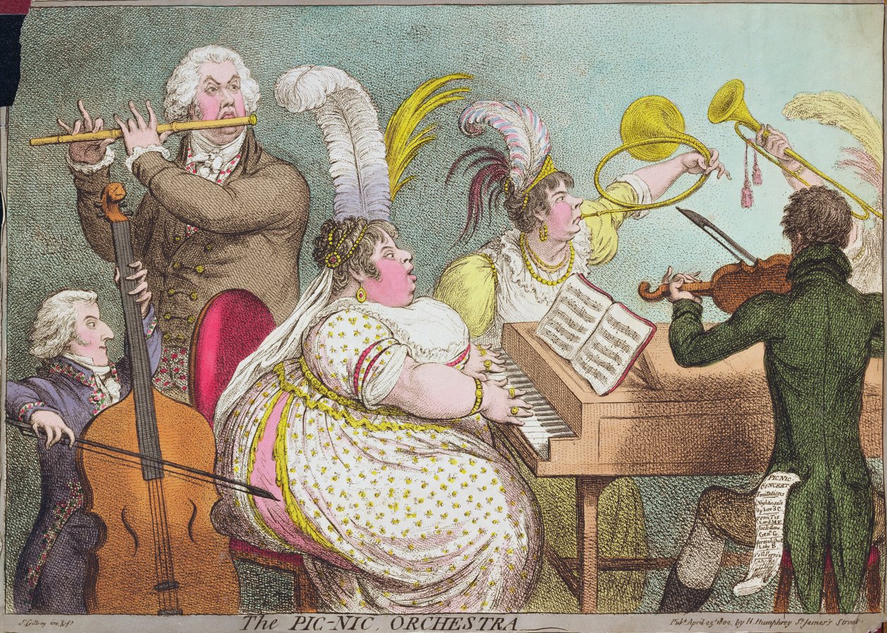 The Pic-Nic Orchestra by James Gillray