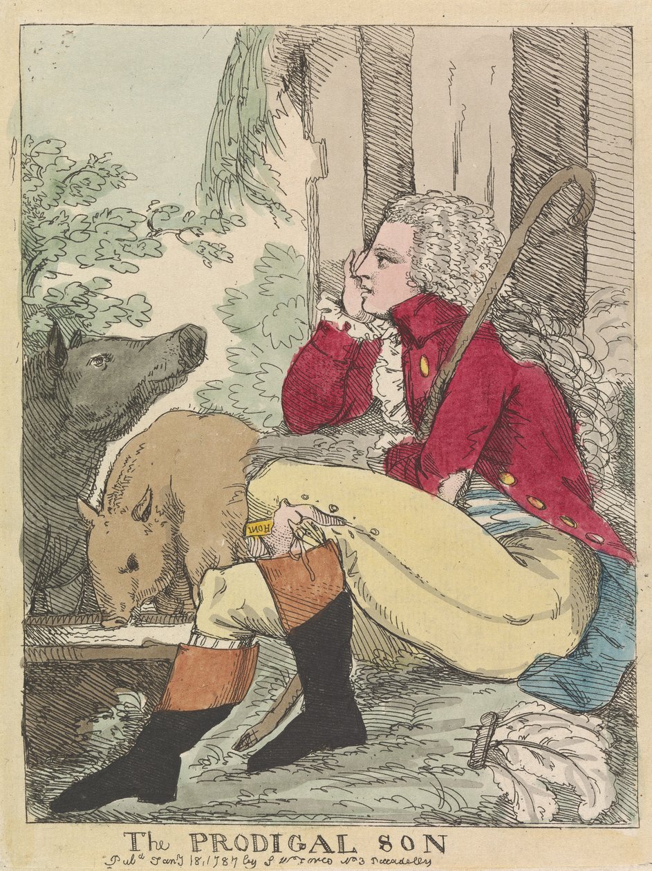 The Prodigal Son by James Gillray