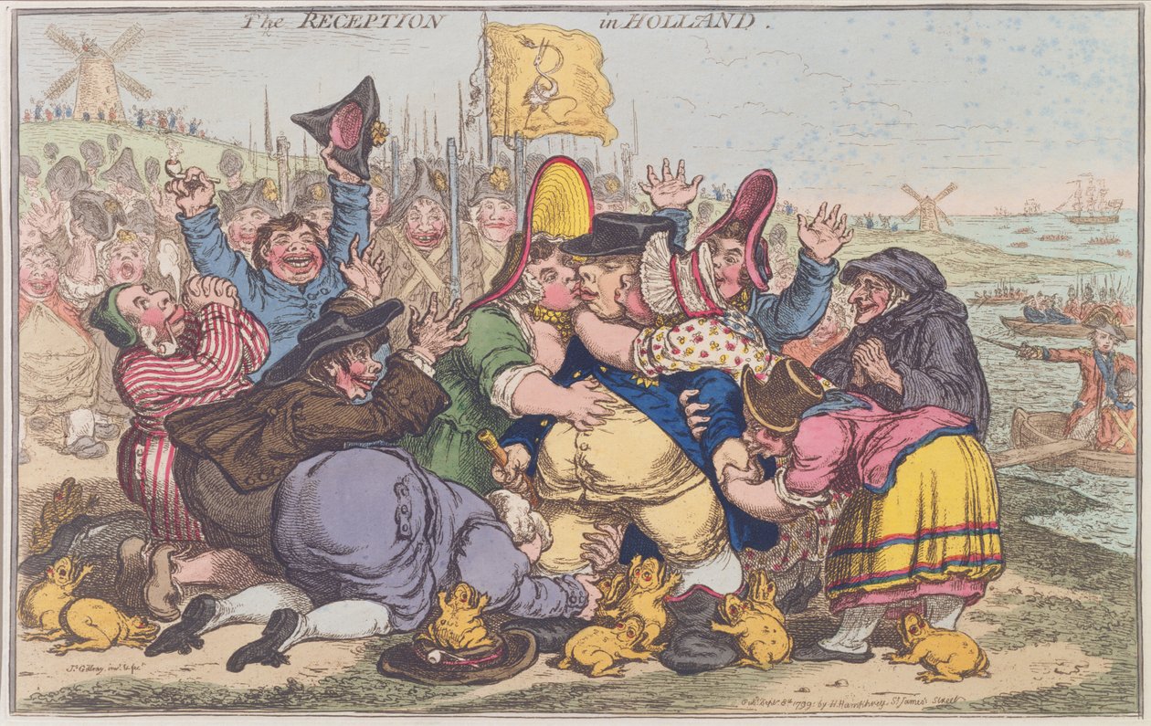 The Reception in Holland by James Gillray