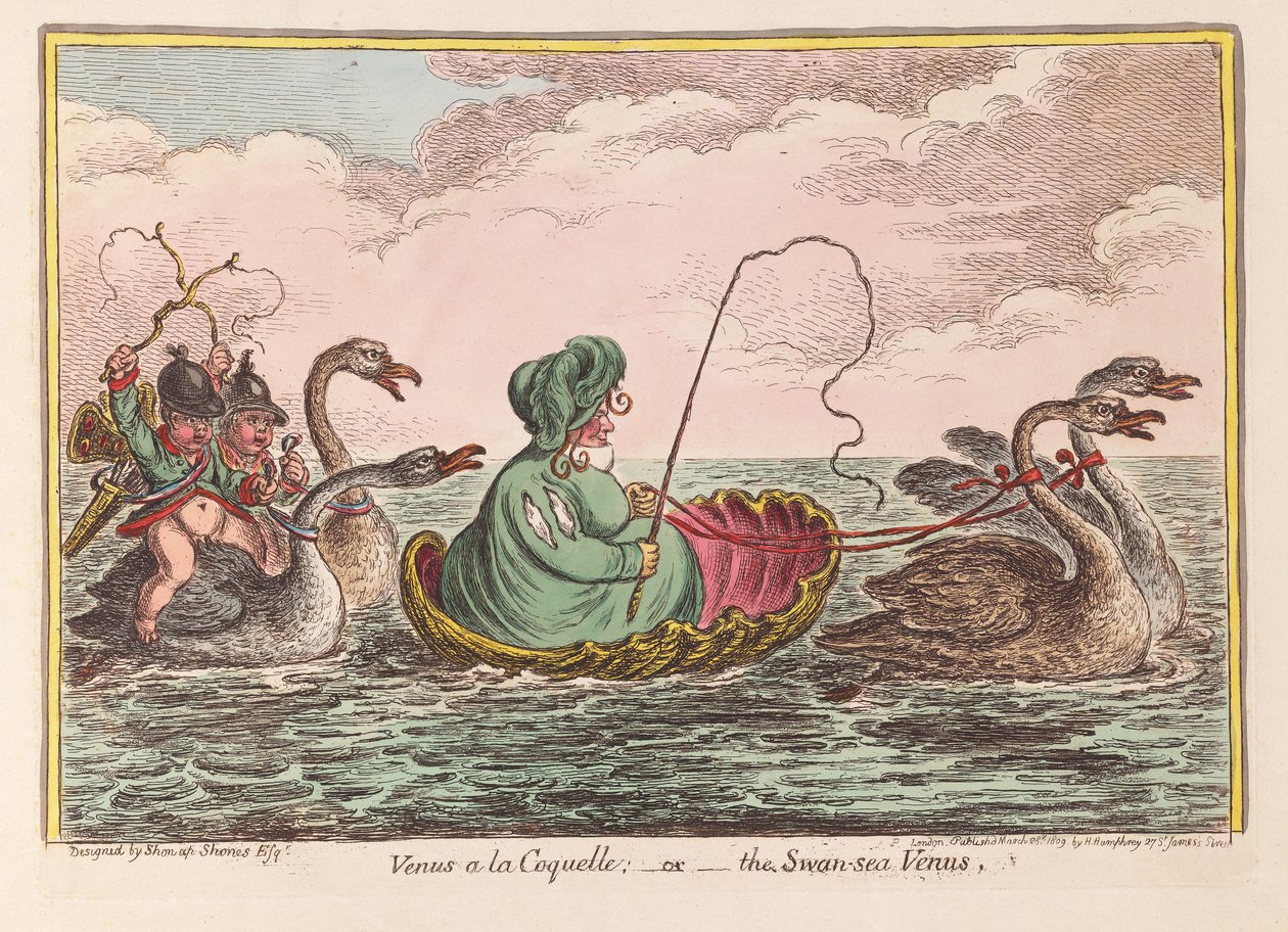Venus a la Coquelle; or the Swansea Venus by James Gillray