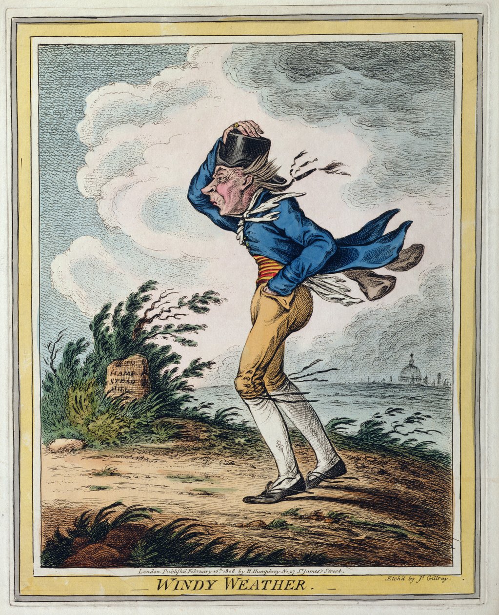 Windy Weather by James Gillray