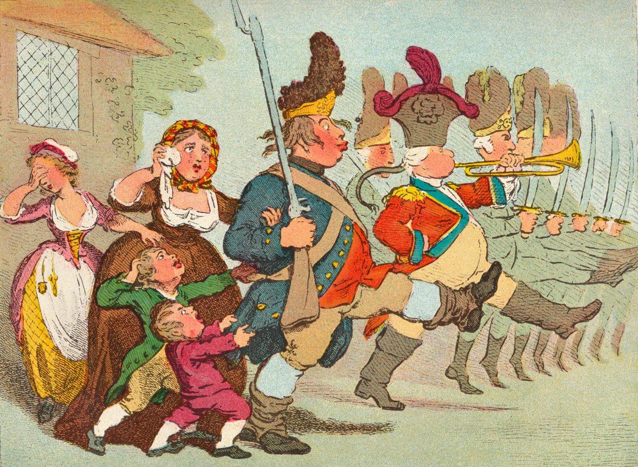 John Bull going to the Wars, c18th century, 1902 by James Gilray