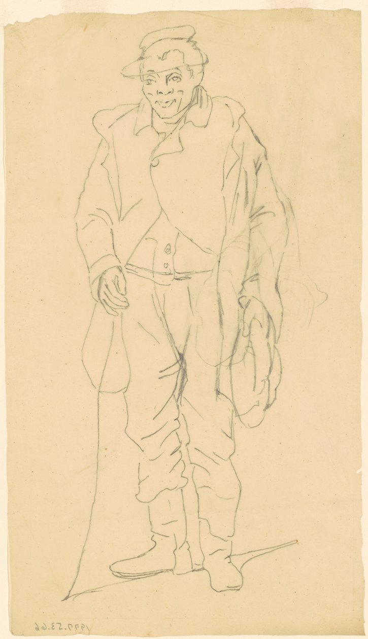 African-American Figure, c.1840-1850 by James Goodwin Clonney