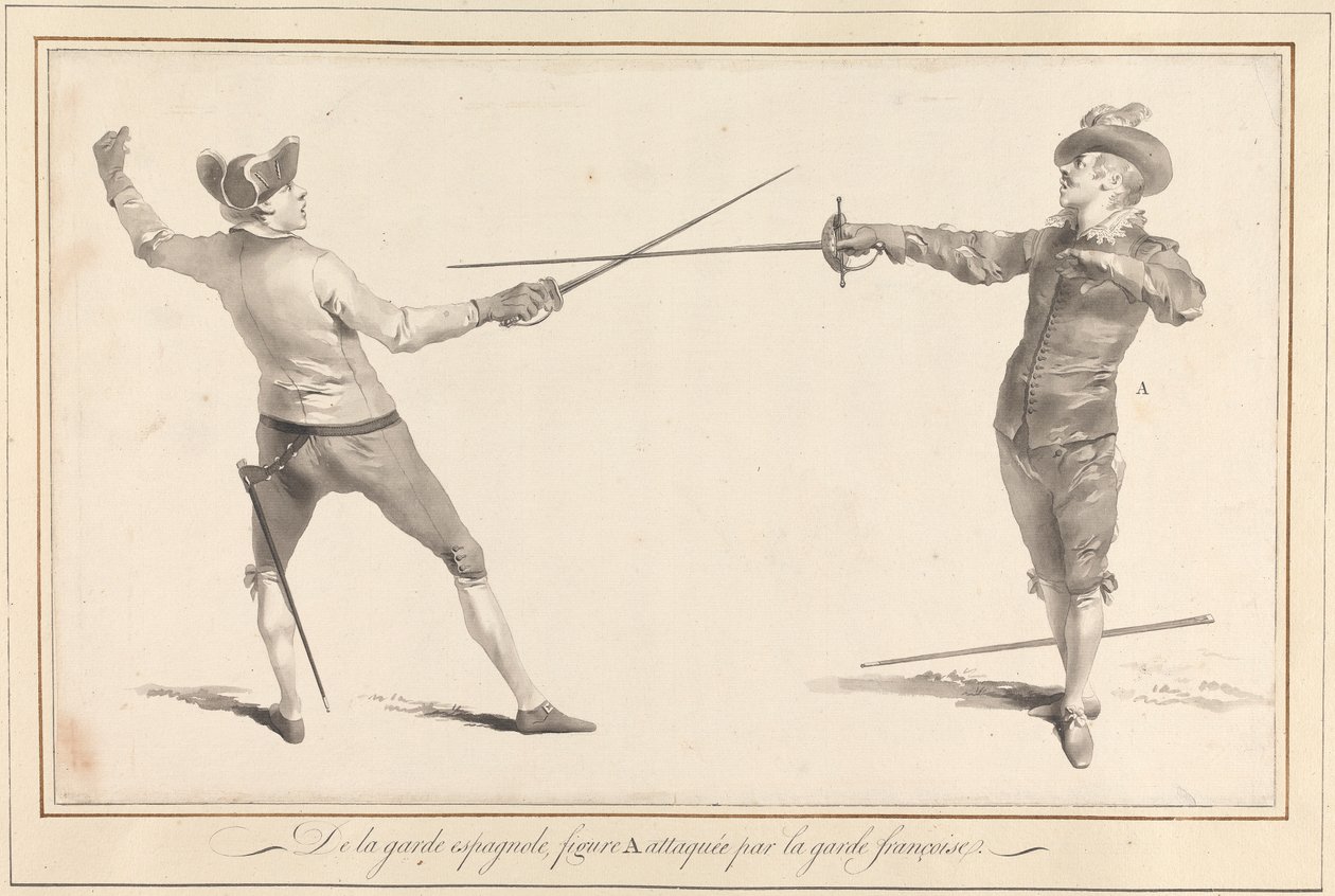 De la Garde Espagnole, Figure A Attacked by the French Guard by James Gwin