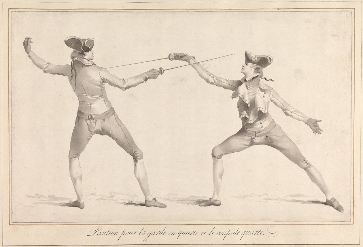 Position for Guard in Quarte and the Quarte Strike by James Gwin