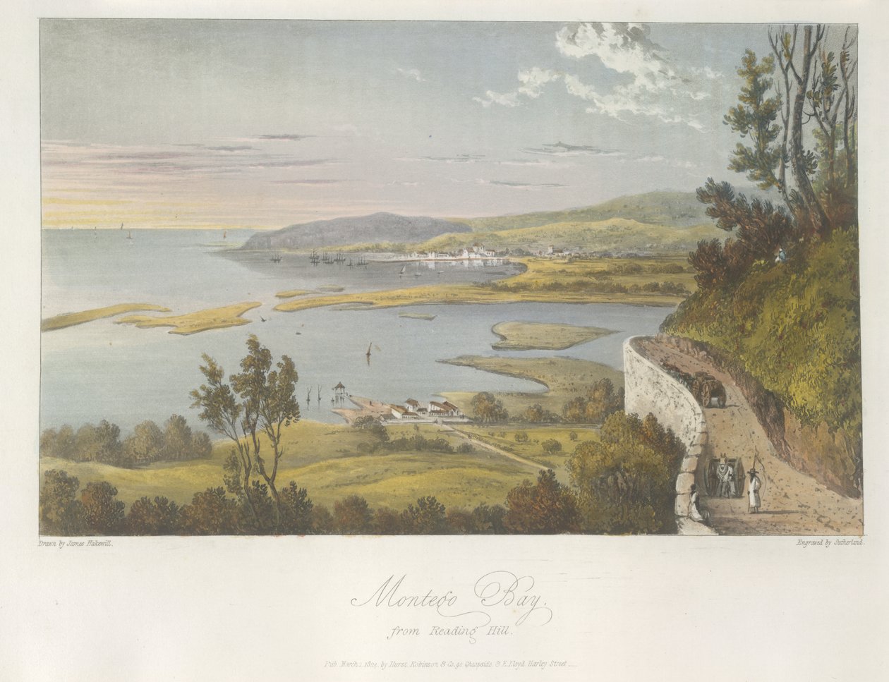 View of Montego Bay from Reading Hill, illustration from 