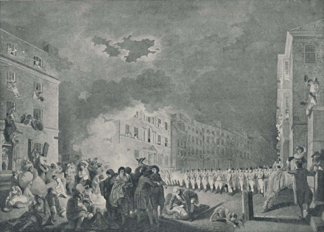 The Riot in Broad Street, June 7th, 1780, 1920 by James Heath