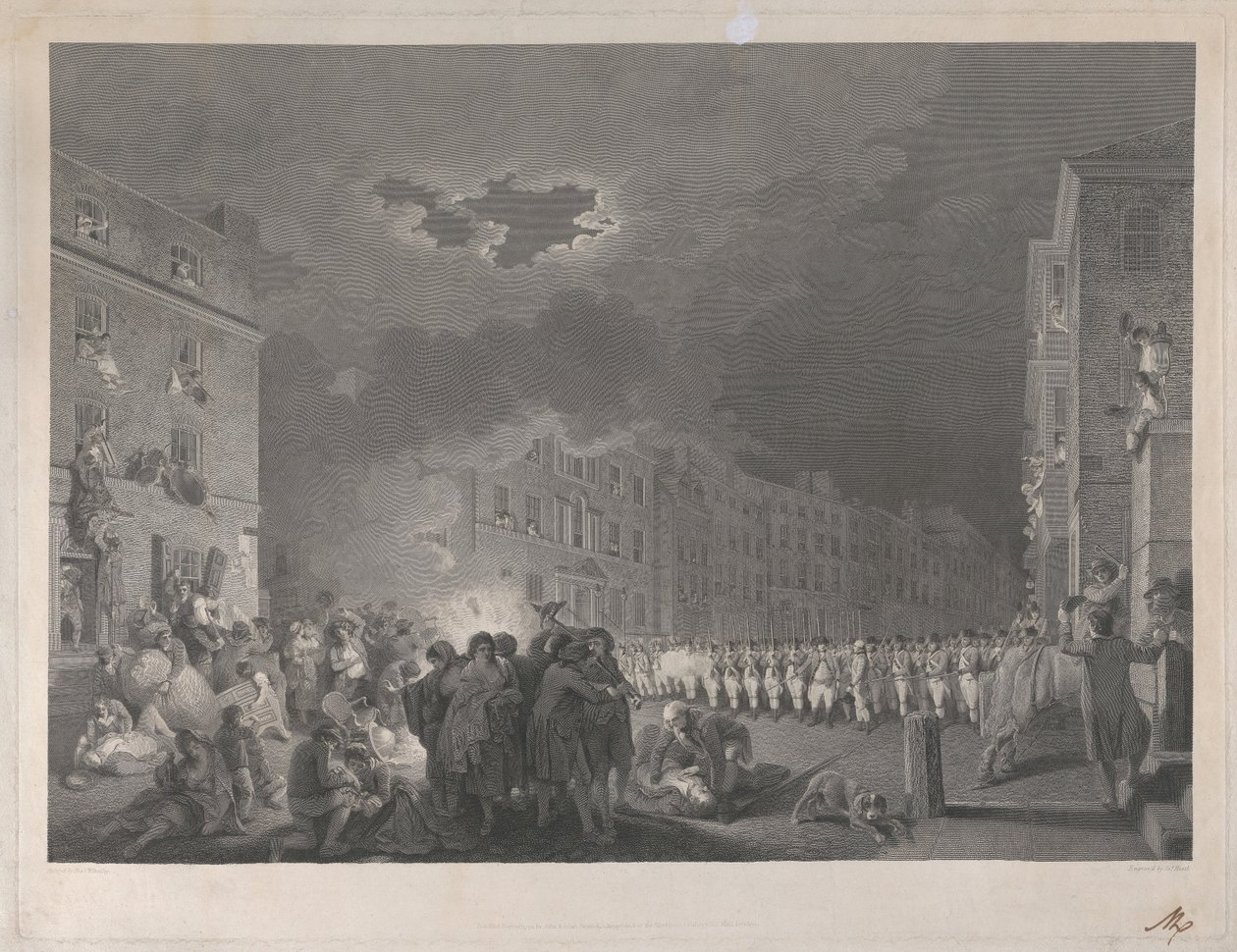 The Riot in Broad Street on the Seventh of June 1780 by James Heath