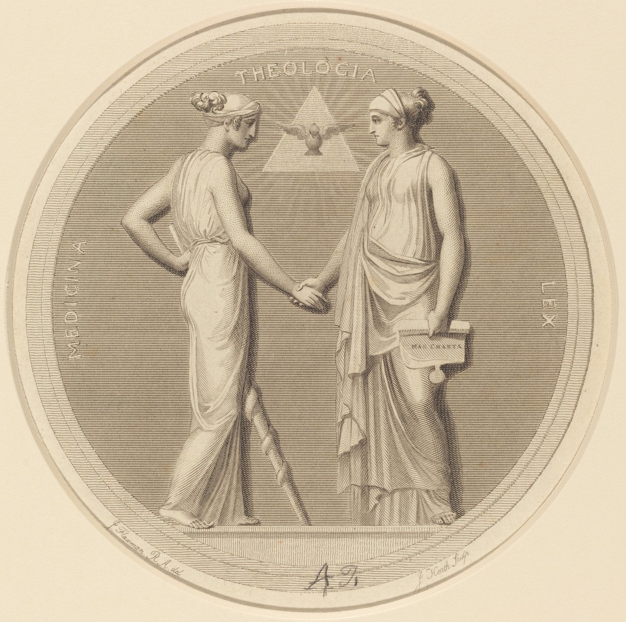 Medicine - Theology - Law by James Heath after John Flaxman