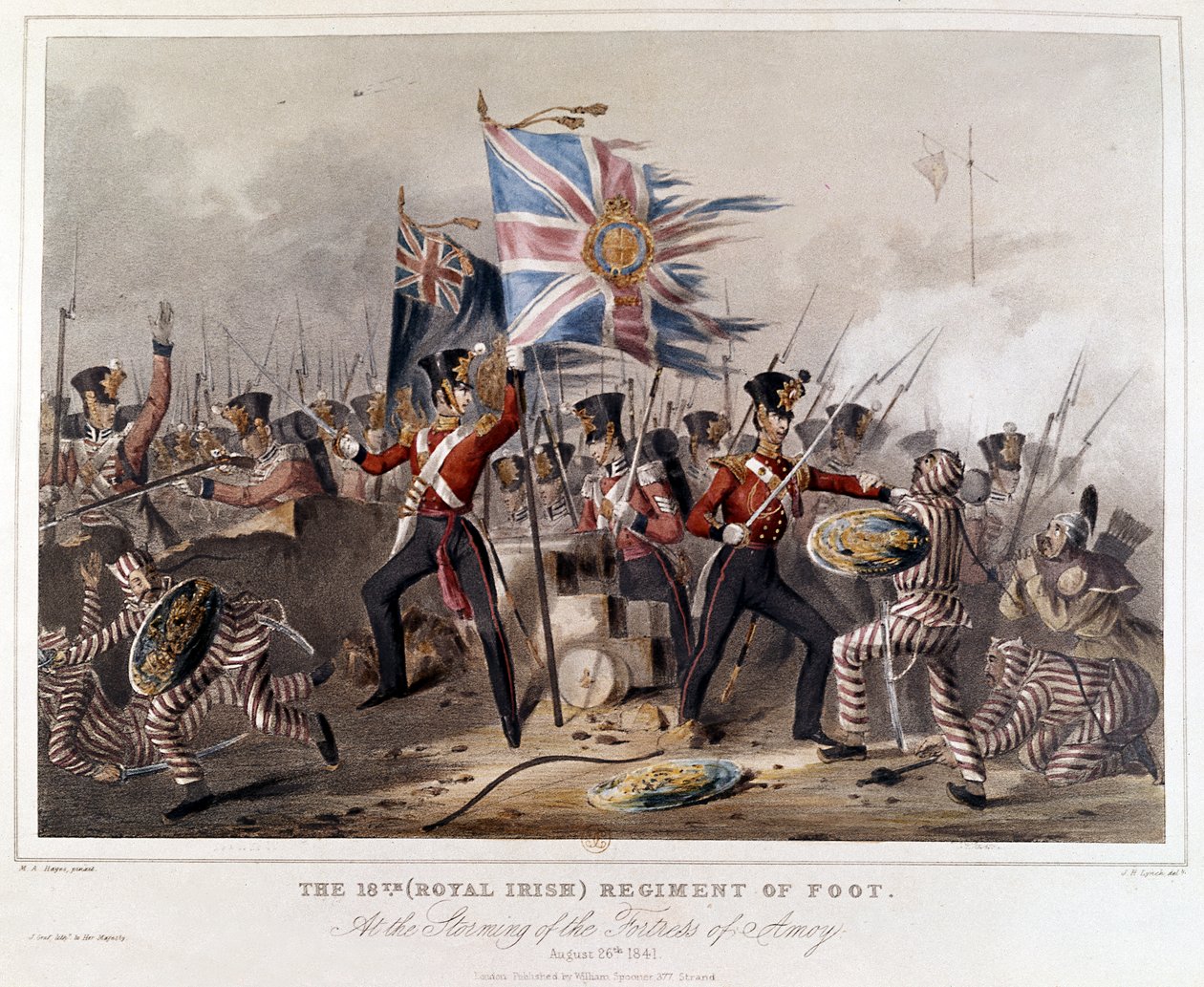 The 18th (Royal Irish) Regiment of Foot. At the Storming of Amoy by James Henry Lynch